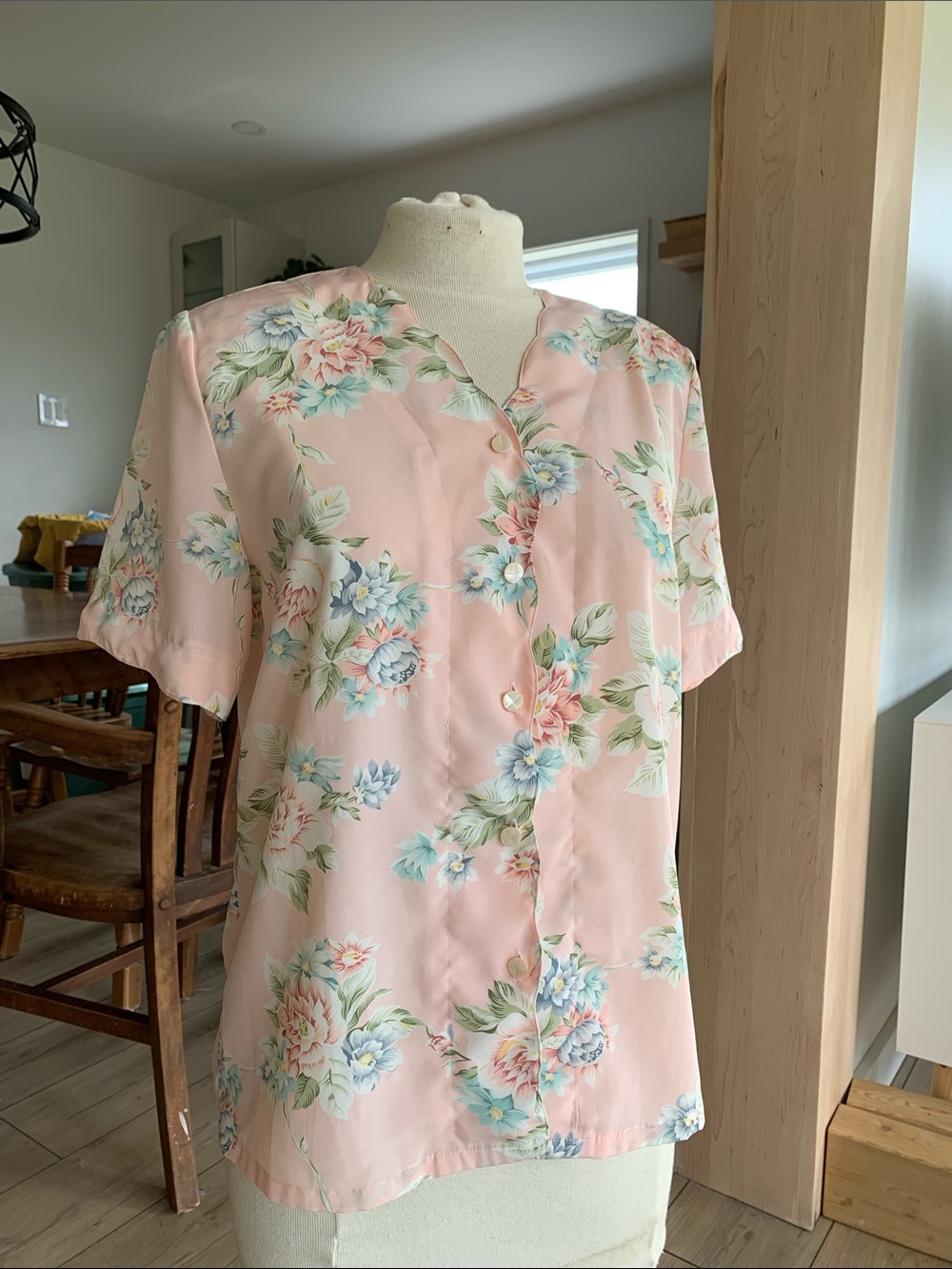 Vintage 80s Floral Blouse | wavy finitions | grandmacore country side style